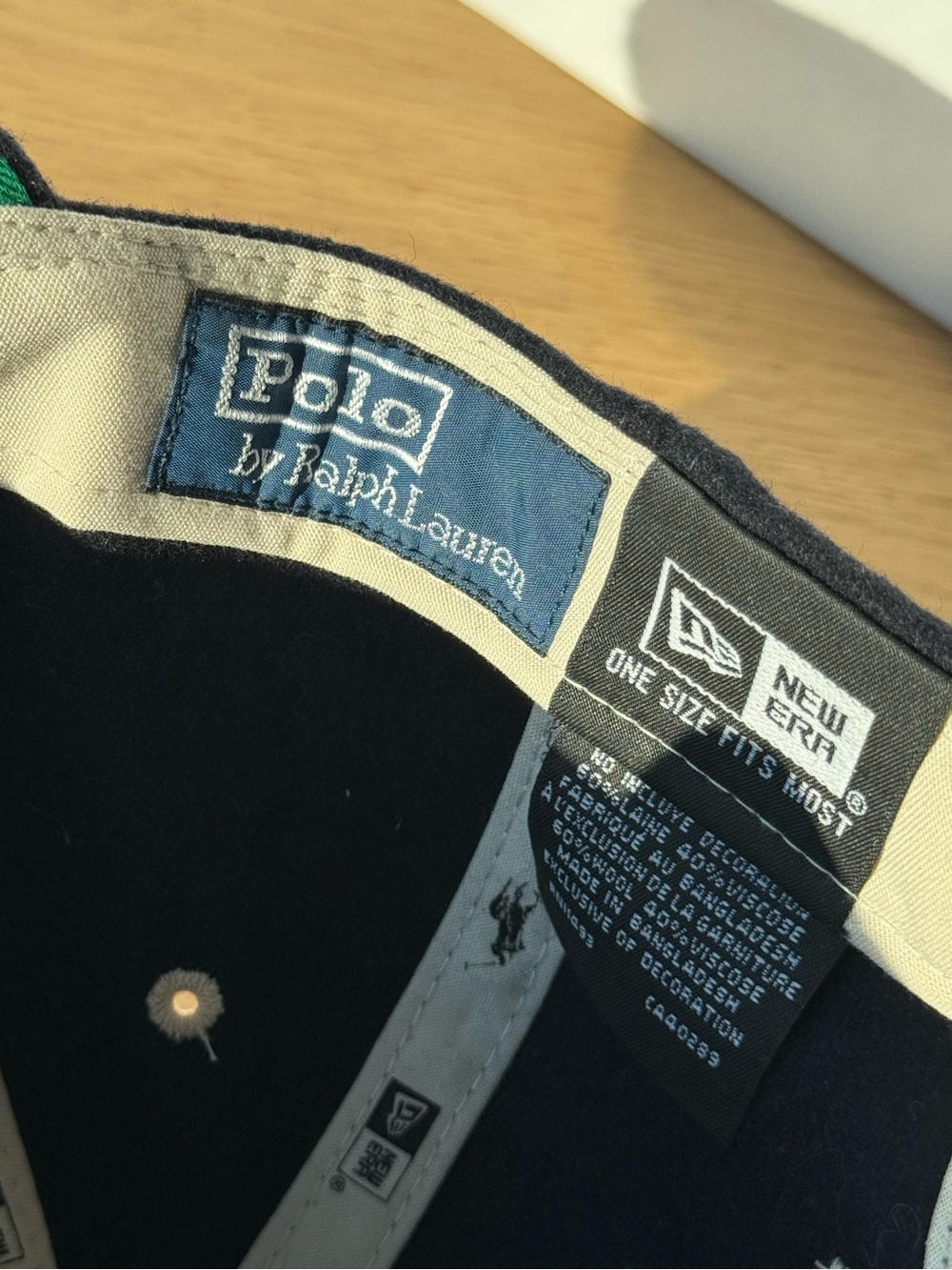 Ralph Lauren New Era New York Yankees Wool Baseball Cap with Cream Logo - Picture 8 of 12